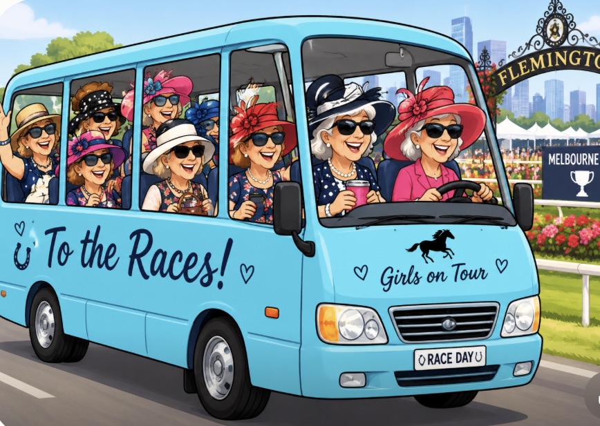 Bus pickup for Mt Mee Melbourne Cup lunch
